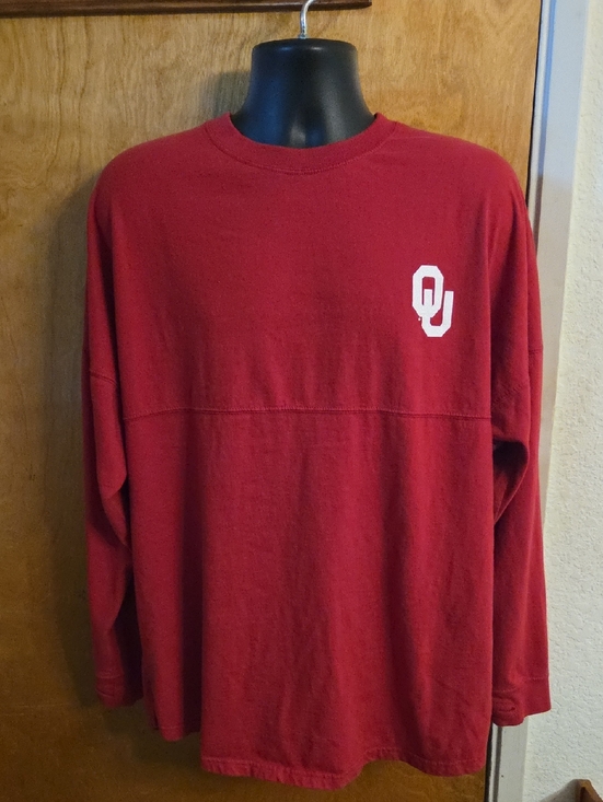 Pressbox Other - Oklahoma Sooners Spirit Jersey Size Large Sooner Spell Out On Back